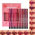 thumbnail image 1 of Juego de lápices delineadores de labios Baorder (multicolor 12), 1 of 5