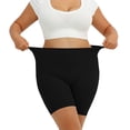 thumbnail image 2 of INNERSY Women's Plus Size Cotton Boyshorts Anti-Chafing 3-Pack(4XL,Black), 2 of 9