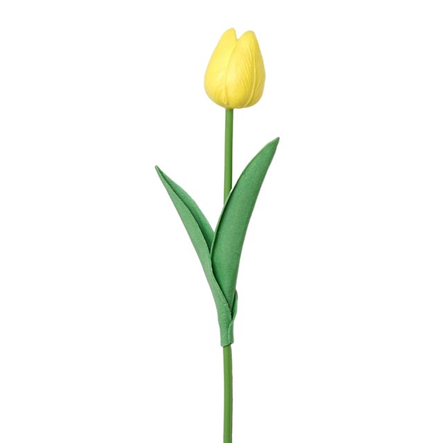 Naiovety 10X flor artificial PU Real Touch ramo falso flores boda interior decorativo hogar cumpleaños vacaciones florero Flores artificiales Amarillo