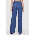thumbnail image 4 of Women's High Waisted Wide Leg Chambray Pants, 4 of 4
