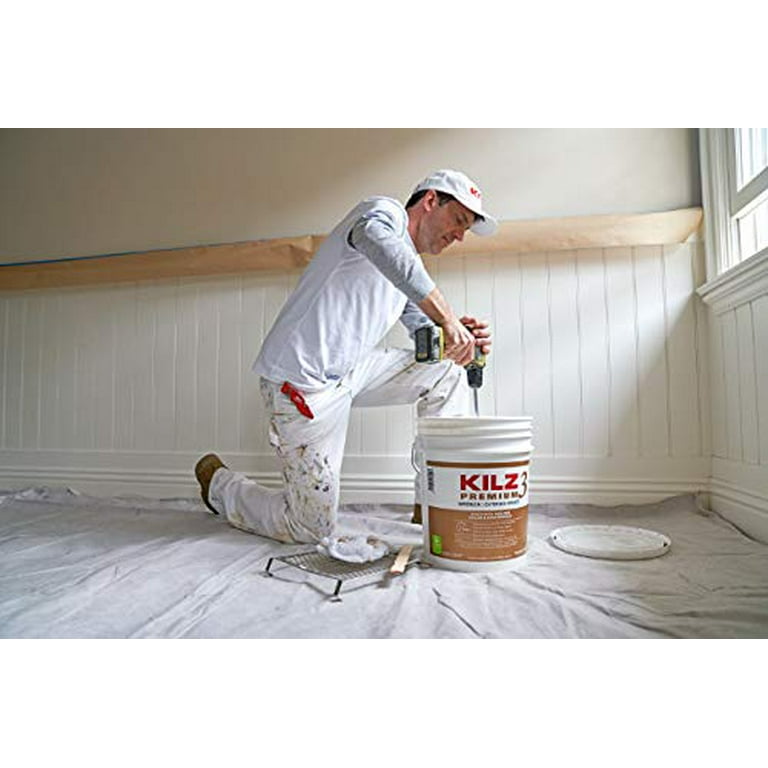 KILZ Premium High-Hide Stain Blocking Latex Primer/Sealer, White