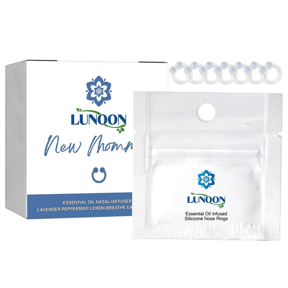 Ksruee Essential Oil Nose Ring 7 PCS Slim Nasal Rings Helps Remove Impurities Tightening