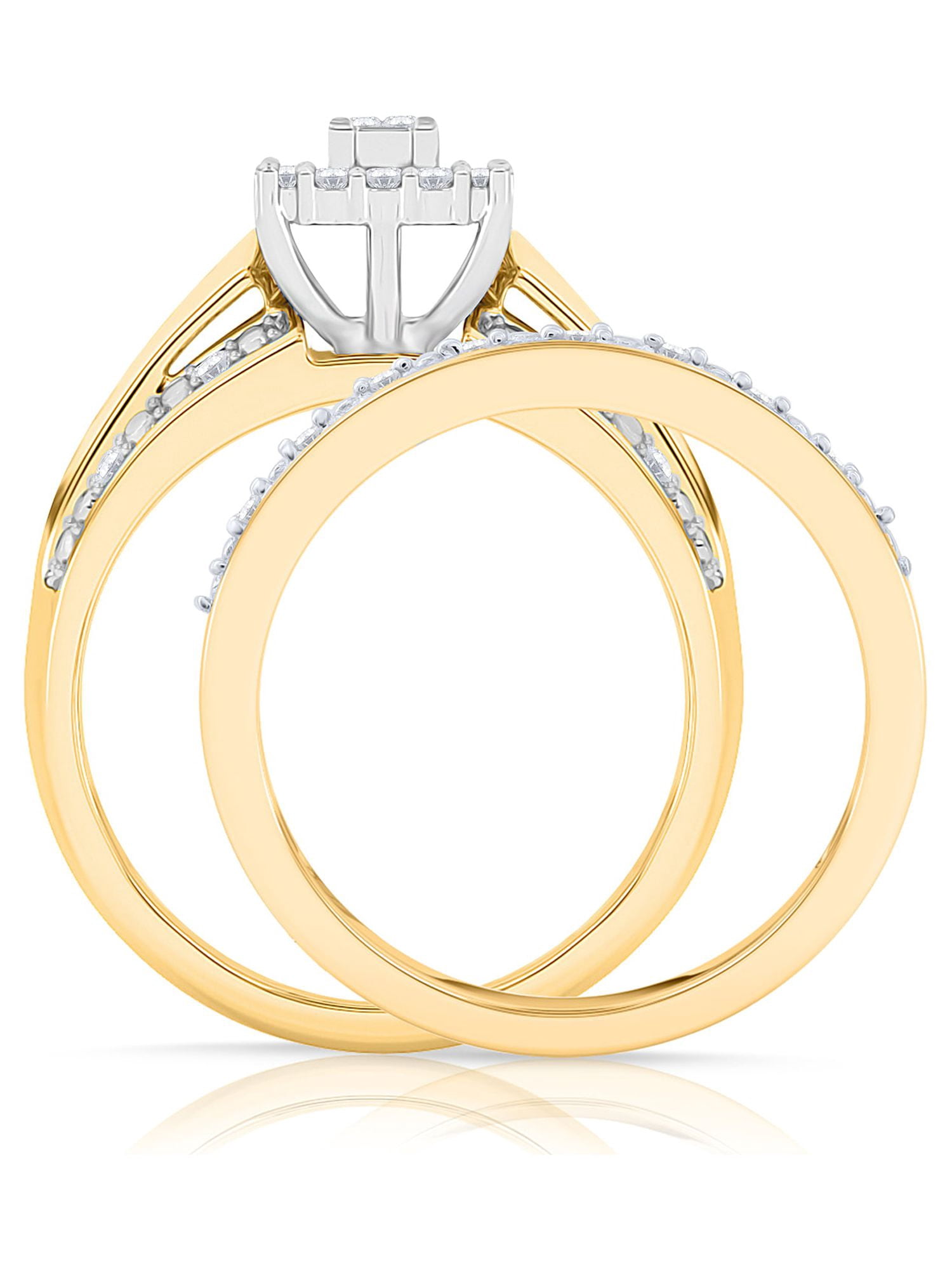 Forever Bride 1/3 Ct. T.W. Diamond Engagement Ring, 10K Yellow Gold