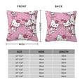 thumbnail image 2 of Hello Kitty Pillow Cover, Square Throw Pillow Cases For Couch Sofa Bed Living Room,Home Decorative, 12"X12", 2 of 9