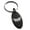 Black, variant on Stainless Steel Athena Greek Goddess of Wisdom Engraved Small Oval Charm Keychain Keyring