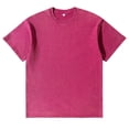 thumbnail image 3 of JAJAHO Classic Basic Tees Men Distressed Washed Solid Color Vintage T Shirt Loose Fit Short Sleeve Crewneck Tshirts Soft Tops, 3 of 3