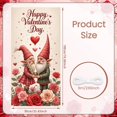 thumbnail image 2 of Pink Puppy Valentine's Banner Red Bow Dog Love Display Rose Flower Heart Pattern Romantic Backdrop for Valentine's Day Party Pet Lovers Romantic Date, 2 of 9