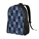 thumbnail image 2 of Disketp Blue Gingham Buffalo Check Mochila Unisex de Apertura Lateral Completa, Mochila para Laptop para Escuela, Trabajo y Viajes, 2 of 8