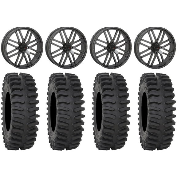 System 3 ST-3 22" Wheels Gunmetal 37" XT400 Tires Polaris RZR XP 1000 / PRO XP / Ranger XP 900/1000