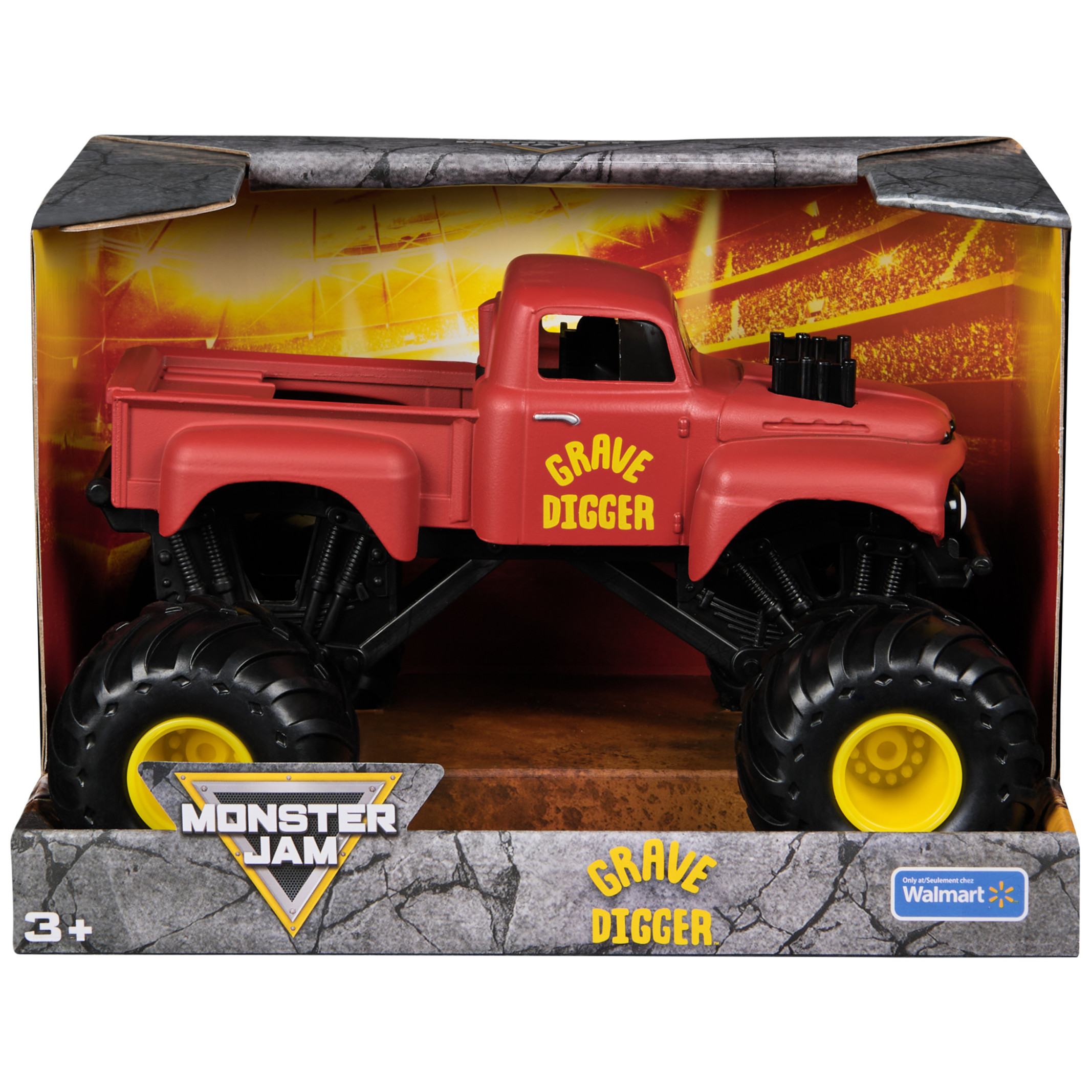 Monster Jam Grave Digger Die-Cast Monster Truck, 1:24 Scale photo 1