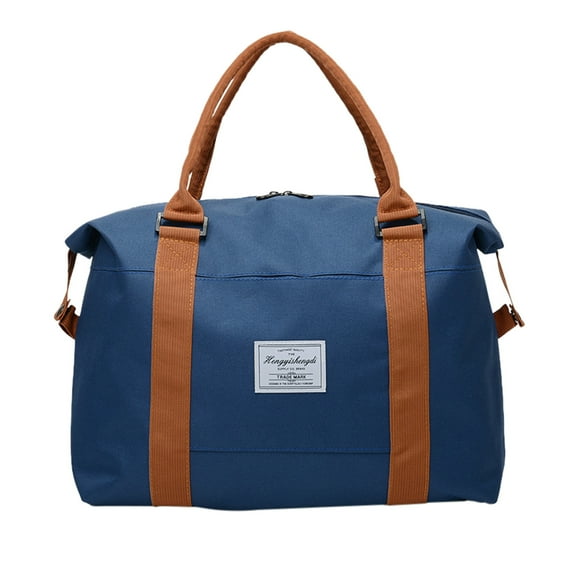 Taotanxi Gym Duffel Bag For Women Men, Travel Carry On Weekender Overnight Tote Bags, Lightweight Waterproof Personal Item Bag For Sports, Dance, Workout With Wet Pocket,Blue