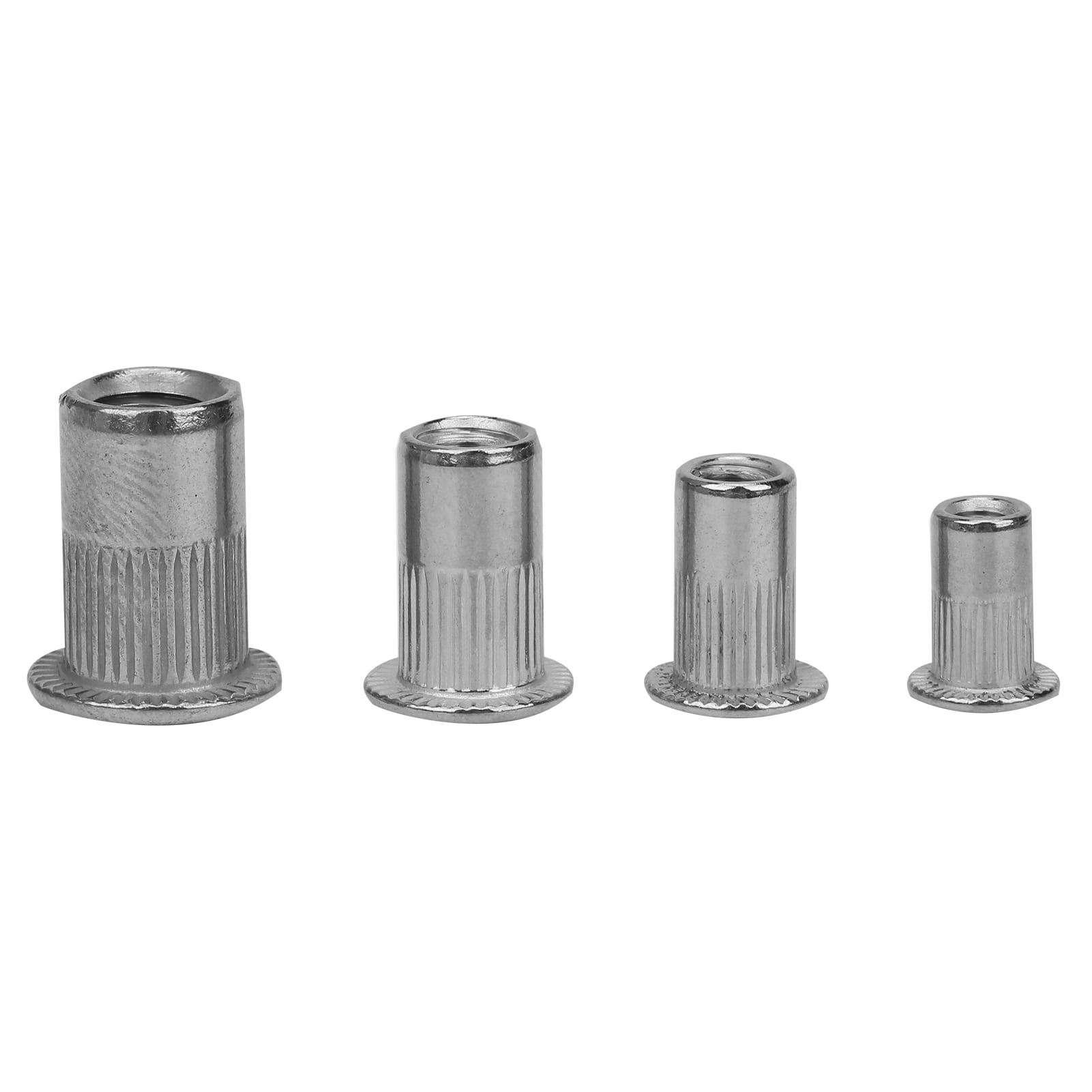 Spptty Mixed Rivet Nut,Stainless Steel Rivet Nut,200Pcs Stainless Steel