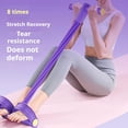 thumbnail image 3 of 6-Strand Heavy Duty Abdominal Crunch Fitness Equipment – Leg & Core Workout, Sit-Up Assist, Home Gym Exercise, Non-Slip Foot Pedal & Resistance Bands (Portable), 3 of 6