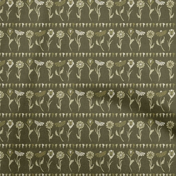 oneOone Cotton Poplin Twill Olive Green Fabric Block Craft Projects Decor Fabric Printed By The Yard 56 Inch Wide-SG