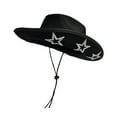 thumbnail image 2 of JYYYBF Women Cowgirl Hat Set Rhinestone Star Western Hat with Bandana and Sunglasses for Bachelorette Party, 2 of 8
