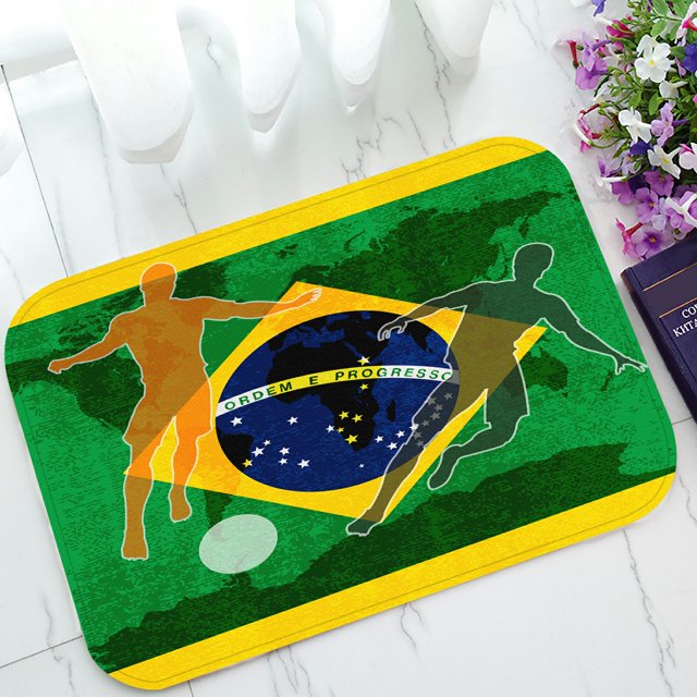 Felpudo de campeonato de fútbol ABPHQTO Alfombra de entrada Decoración del hogar 40x60 cm