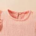 thumbnail image 4 of TOOYOU Baby Girls Romper&Jumpsuit Newborn Infant Ruffles Solid Color Jumpsuits Cute Onesie Bodysuits Playsuit For Kids Pink Size 12-18 Months, 4 of 8