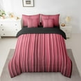 thumbnail image 2 of Erosebridal Pink Geometric Stripes Bed in a Bag Full Size,Geometry Aesthetic Art Bed Set,Modern Abstract Bedding Full Size,Lightweight Bedroom Decorative Reversible,7 Pieces, 2 of 6