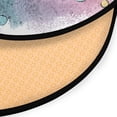 thumbnail image 3 of 36.2 Inch Round Floor Mat Cat and Colorful Clouds Carpet Decor Rug for Living Room Bedroom, 3 of 6