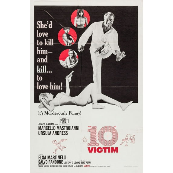 Best Posters The 10Th Victim Mini Poster 11Inx17In Poster 11x17 Poster Color Category: Multi, Unframed, Ages: Adults, Rectangle
