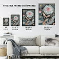 thumbnail image 3 of Artery8 Dahlia Flowers Artwork Dark Enchanted Floral Living Room Large Wall Art Poster Print Thick Paper 18X24 Inch, 3 of 5