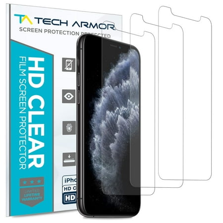 Tech Armor Apple iPhone X/Xs HD Clear Film Screen Protector [3-Pack] Case-Friendly, Scratch Resistant, 3D Touch Accurate Designed for New 2018 Apple iPhone Xs