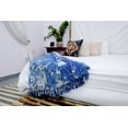 thumbnail image 5 of Indigo Color Blanket Beach Mud cloth Chunky Soft Warm Throw Blanket, 5 of 8
