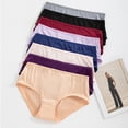 thumbnail image 7 of Purcolt Cotton Underwear for Women Mid Rise Full Coverage Briefs No Show Stretch Soft Ladies Bikini Panties, 7 of 7