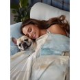 thumbnail image 3 of Twin Flat Sheet 66"x96", Blue Beige Soft Lightweight Bedding Flat Sheets Only, Modern Abstract Color Blocks Brushed Microfiber Top Bed Sheet, Breathable StainResistant Bedsheets, 3 of 9