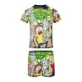 thumbnail image 4 of Rick And Morty Boys 2-Piece Swimsuit Set, Short Sleeve Rash Guard & Swim Trunks, 4 of 7
