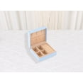 thumbnail image 6 of REGALWOVEN Travel Jewelry Box for Women Birthday Gifts, Small Portable PU Leather Jewelry Organizer Case Storage Display Holder Blue 3.5*3.5*1.5in, 6 of 7