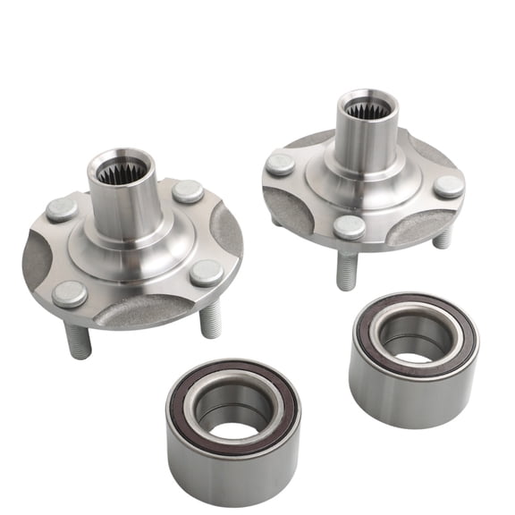 New 2 Sets Front Wheel Hub & Bearing Fit for Mitsubishi Mirage 2014-2024