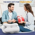 thumbnail image 5 of Alupssuc Cervical Neck Pillows, Memory Foam Pillow with Cooling Silk Case for Neck & Shoulder Pain Relief, Side & Back & Stomach Sleepers, 5 of 7