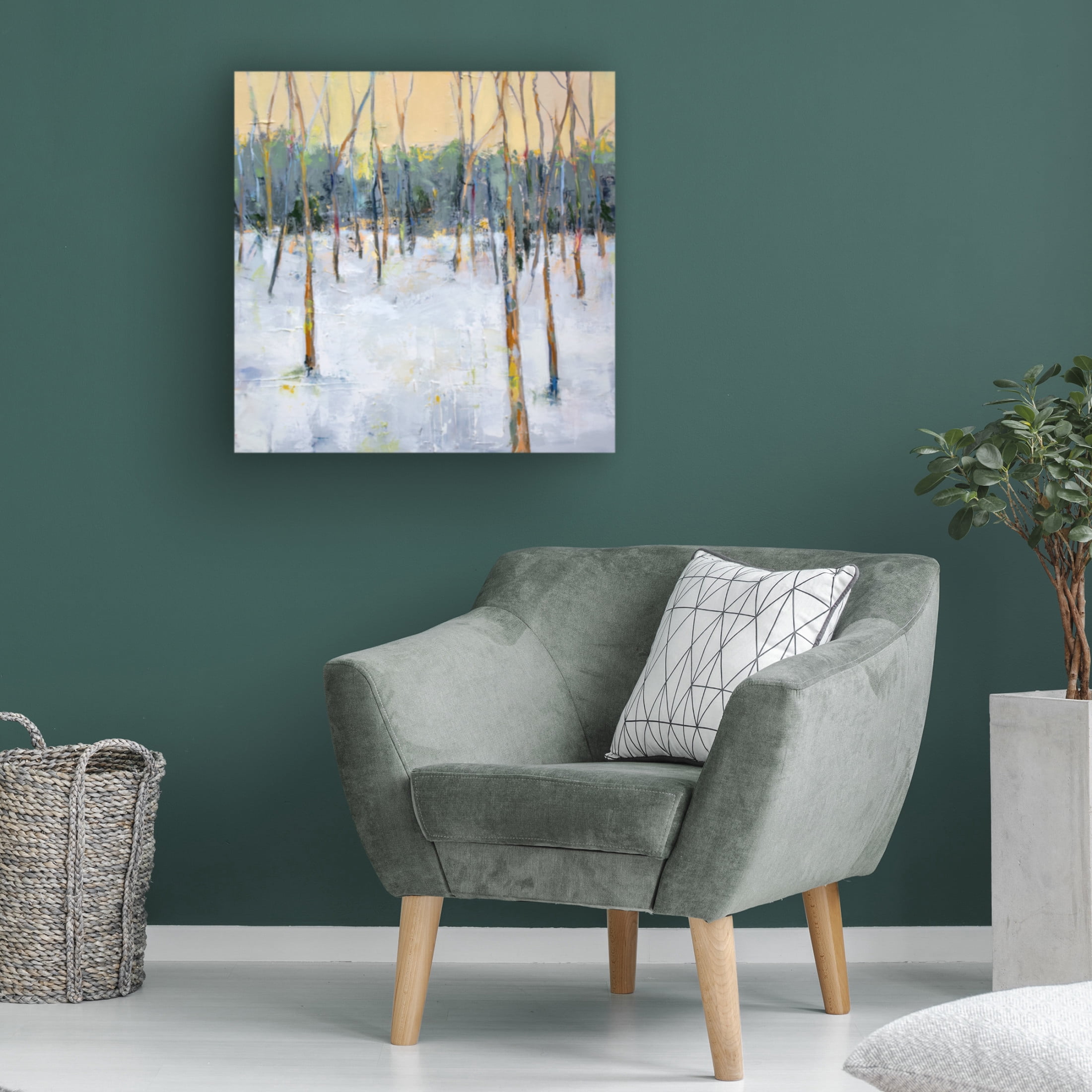 Canvas Wall Art - Sally Hootnick 'Forest' Wall Art for Living Room, Bedroom, or Office Décor by Trademark Fine Art - 18 x 18 Inches