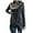 Black, variant on Women's Open Front Knited Tassels Slash Loose Cardigan Crew Neck Speckled Fringe Sweater Outwear