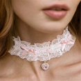 thumbnail image 4 of Elegant Lace Bowknot Designs Crystals Accent Chokers Necklace Alloy Chain for Women Gift Giving, 4 of 4