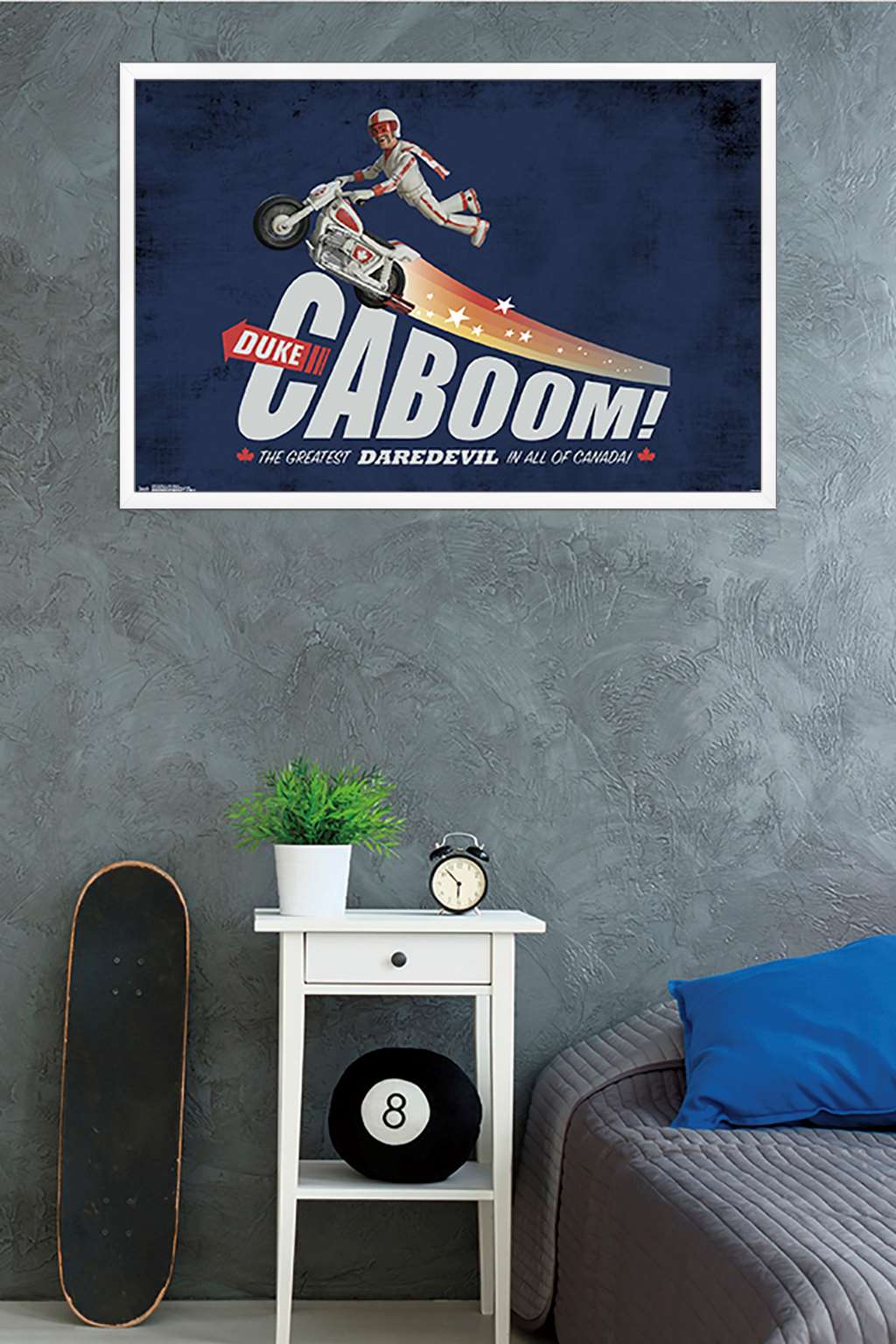 Disney Pixar Toy Story 4 - Duke Caboom Wall Poster, 22.375" x 34", Framed