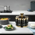 thumbnail image 3 of Rotating Glass Spice Rack Kitchen Seasoning Bottle Set with Storage Box, 3 of 5