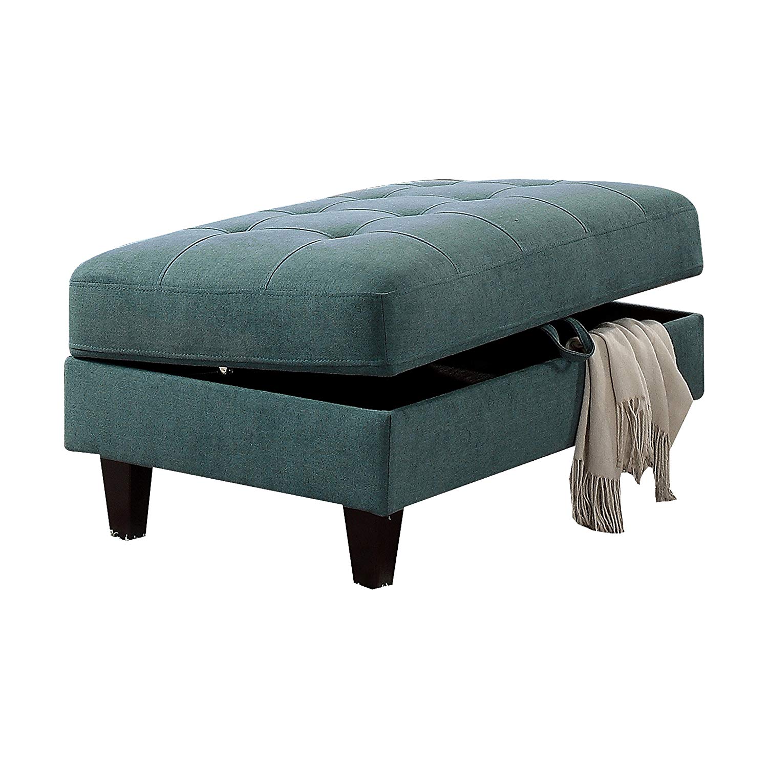 Storage Ottoman, Teal