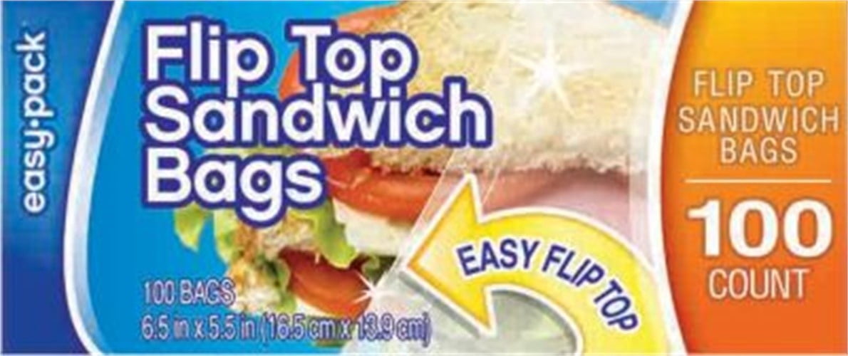 FLP Fold Top Sandwich Bag, 61/2 x 51/2 in