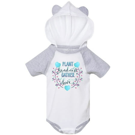 

Inktastic Plant Kindness Gather Love- hearts and flowers Gift Baby Boy or Baby Girl Bodysuit