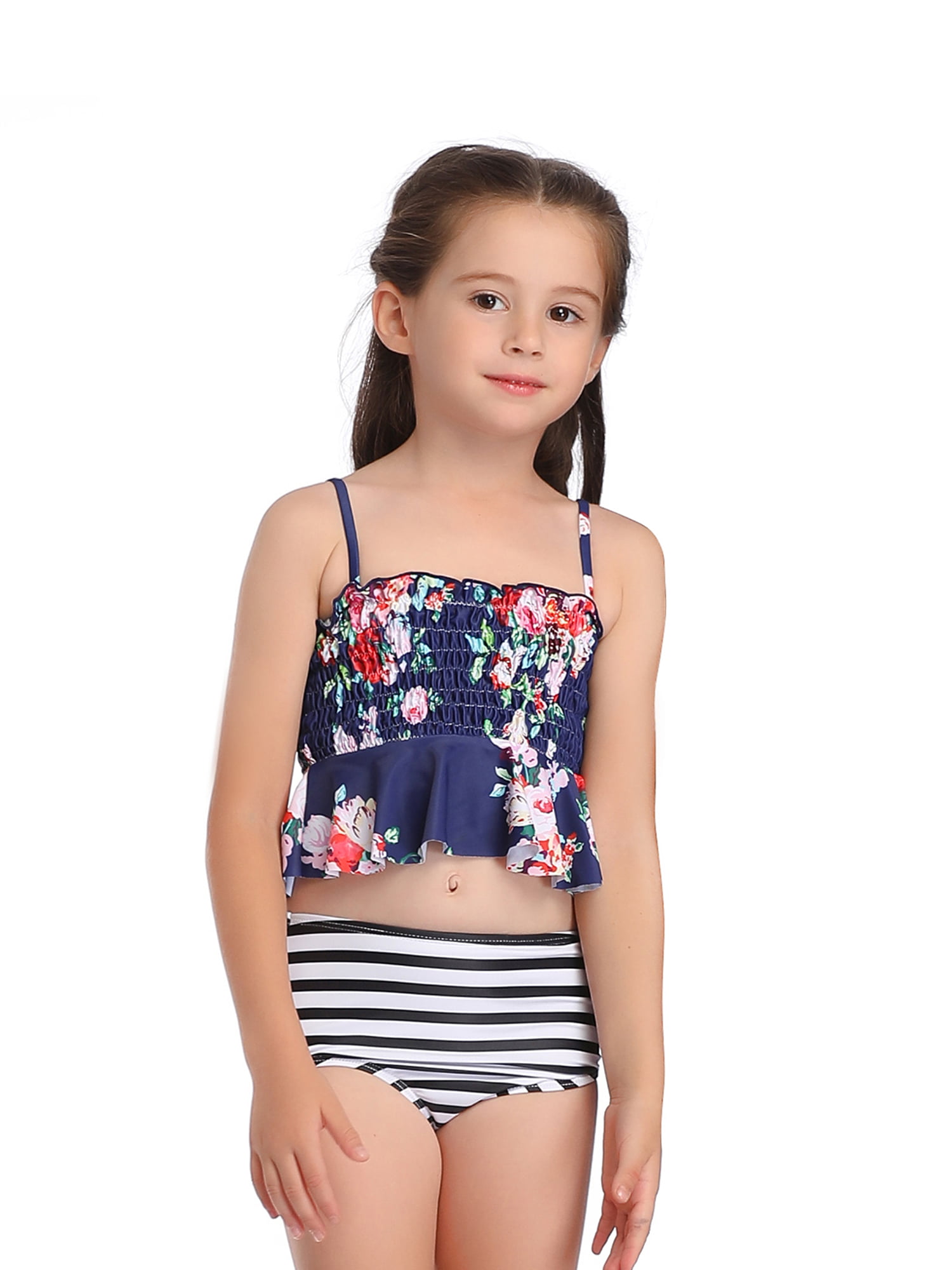 Kids Toddler Swimsuit for Girls Moana 2 Piece Swimming Bathing Bikini Summer New 
