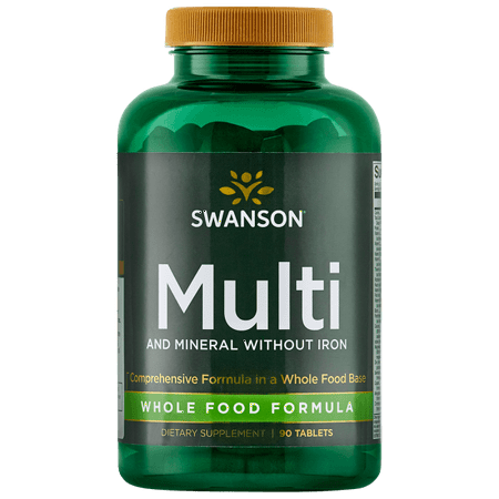 Swanson Whole Foods Formula Multivitamin and Mineral without Iron Tablets, 30 (Best Whole Food Vitamins)