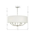 thumbnail image 5 of 8006-PN Crystorama Lighting Mirage - Six Light Chandelier     -Traditional Installation, 5 of 8