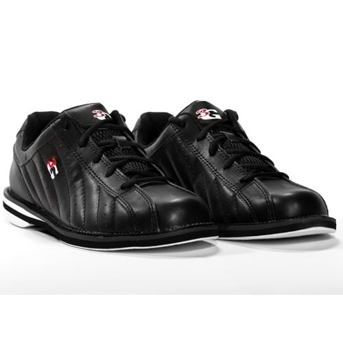 3G Kicks Black Unisex WIDE Bowling Shoes, Size 11.5