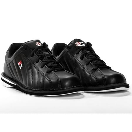 3G Kicks Black Unisex WIDE Bowling Shoes, Size 5