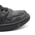 thumbnail image 2 of Ni - ke Air Jordan 1 Mid Mens Size 8.5 US Triple Black Leather Sneakers Shoes, 2 of 5