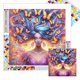 thumbnail image 1 of Con Cuentas Cuadradas 5D DIY Kit Mariposa Y Niña Del 35x35cm, 1 of 9