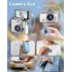 thumbnail image 3 of Cámara de Vlogs Digital Mini con Pantalla Abatible de 1.47", Grabadora de Video Portátil 720p para Selfies, Flash Incorporado, Tarjeta de Memoria de 64GB Incluida, 3 of 7