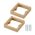 thumbnail image 1 of GROWTH TANK 2 Pieces Single Socket Spacers Switche Accessory for Office Living Room Home golden, 1 of 9